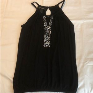 INC halter top, rayon dressy, size XS